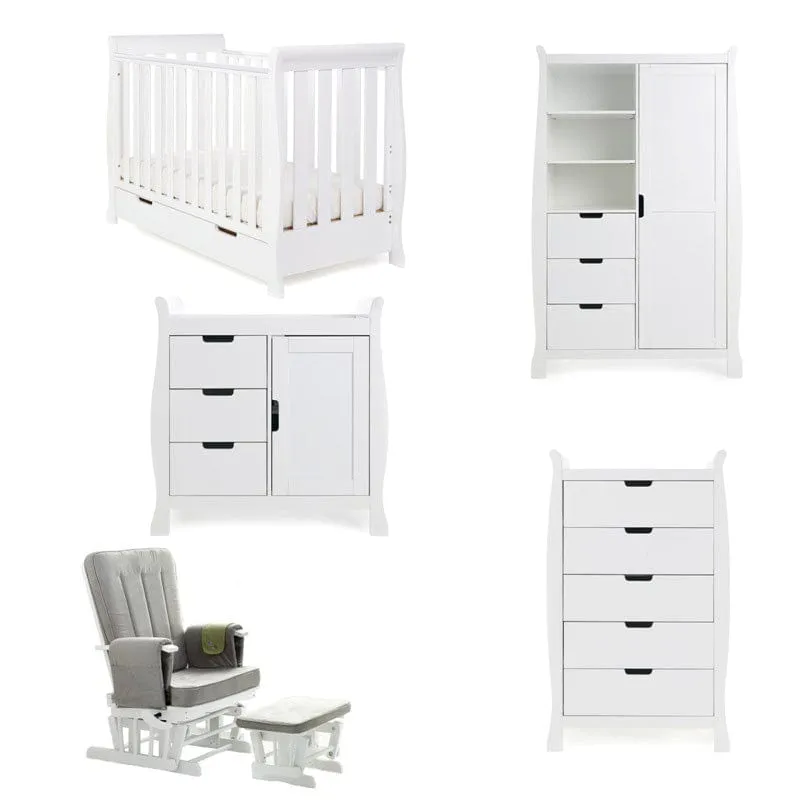 Obaby Stamford Mini Sleigh 5 Piece Room Set - Direct Delivery
