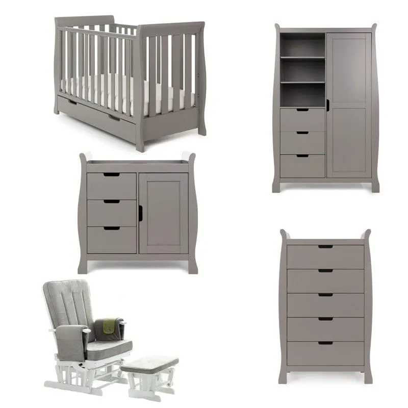 Obaby Stamford Mini Sleigh 5 Piece Room Set - Direct Delivery
