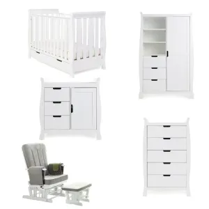 Obaby Stamford Mini Sleigh 5 Piece Room Set - Direct Delivery
