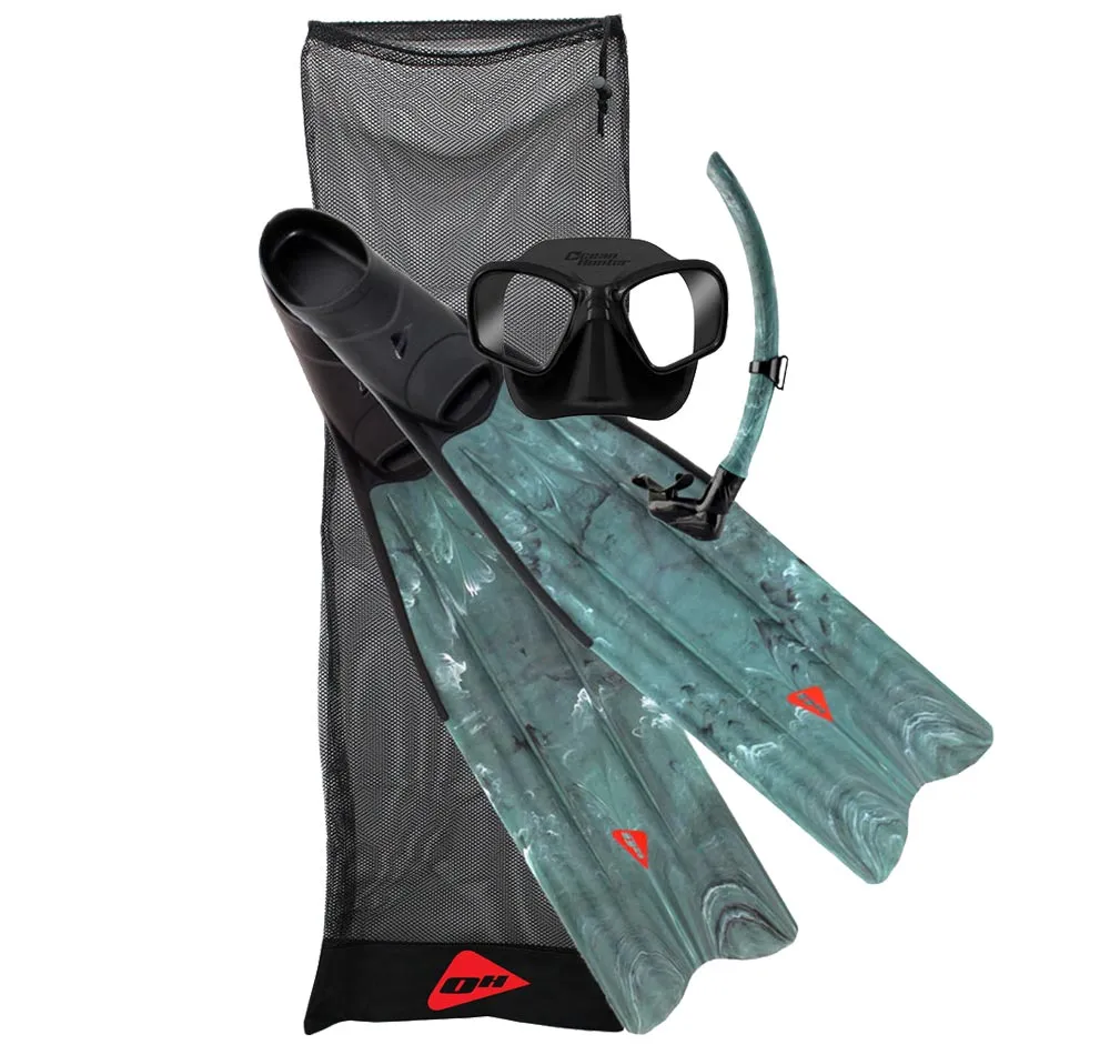 Ocean Hunter Pelagic Mask, Snorkel & Fins Set