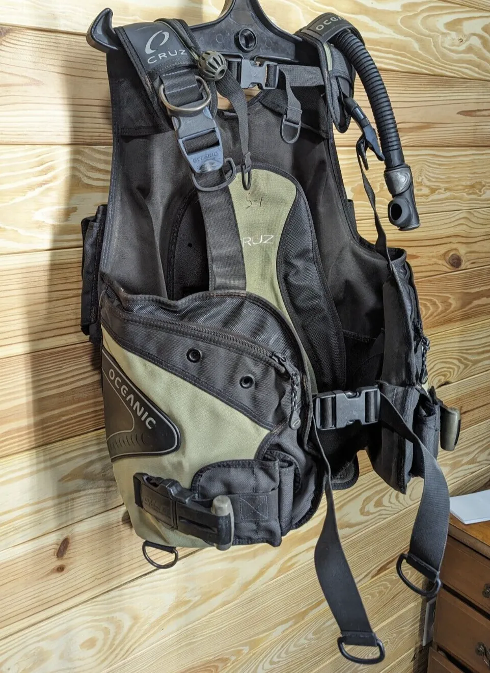 Oceanic Cruz Scuba Dive Weight Integrated BCD BC Size Small, SM, S     AIR TIGHT