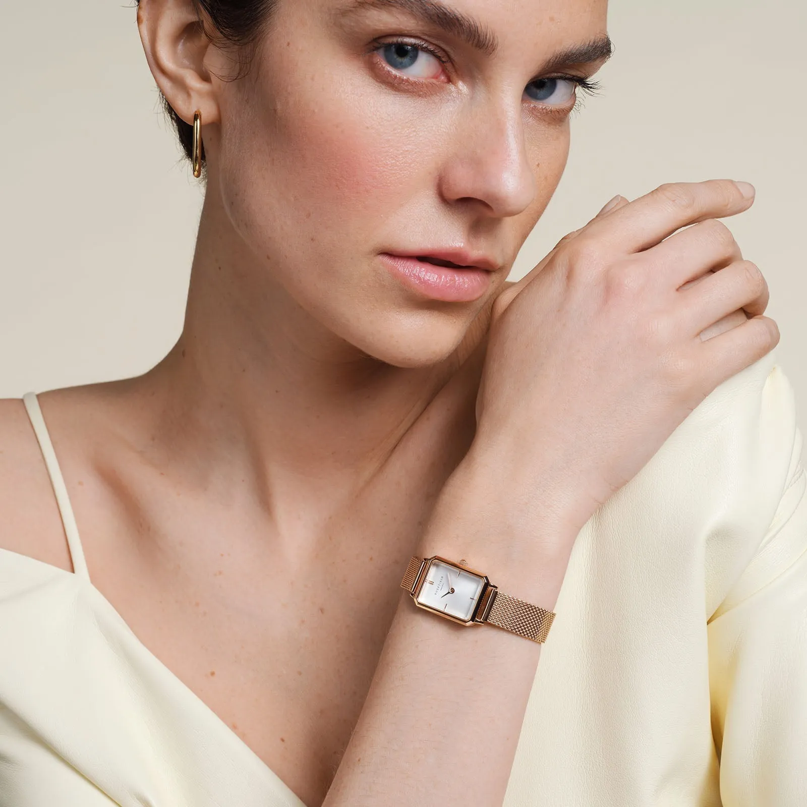 Octagon XS Mesh Rose Gold - Engraved