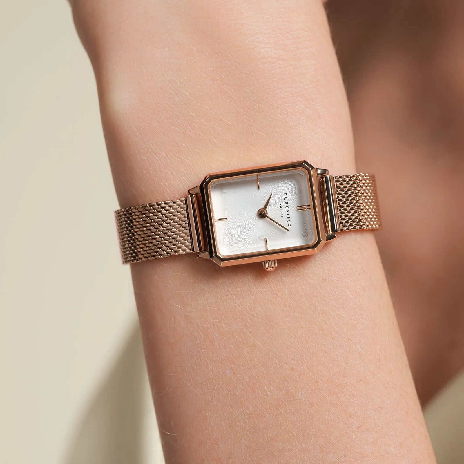 Octagon XS Mesh Rose Gold - Engraved