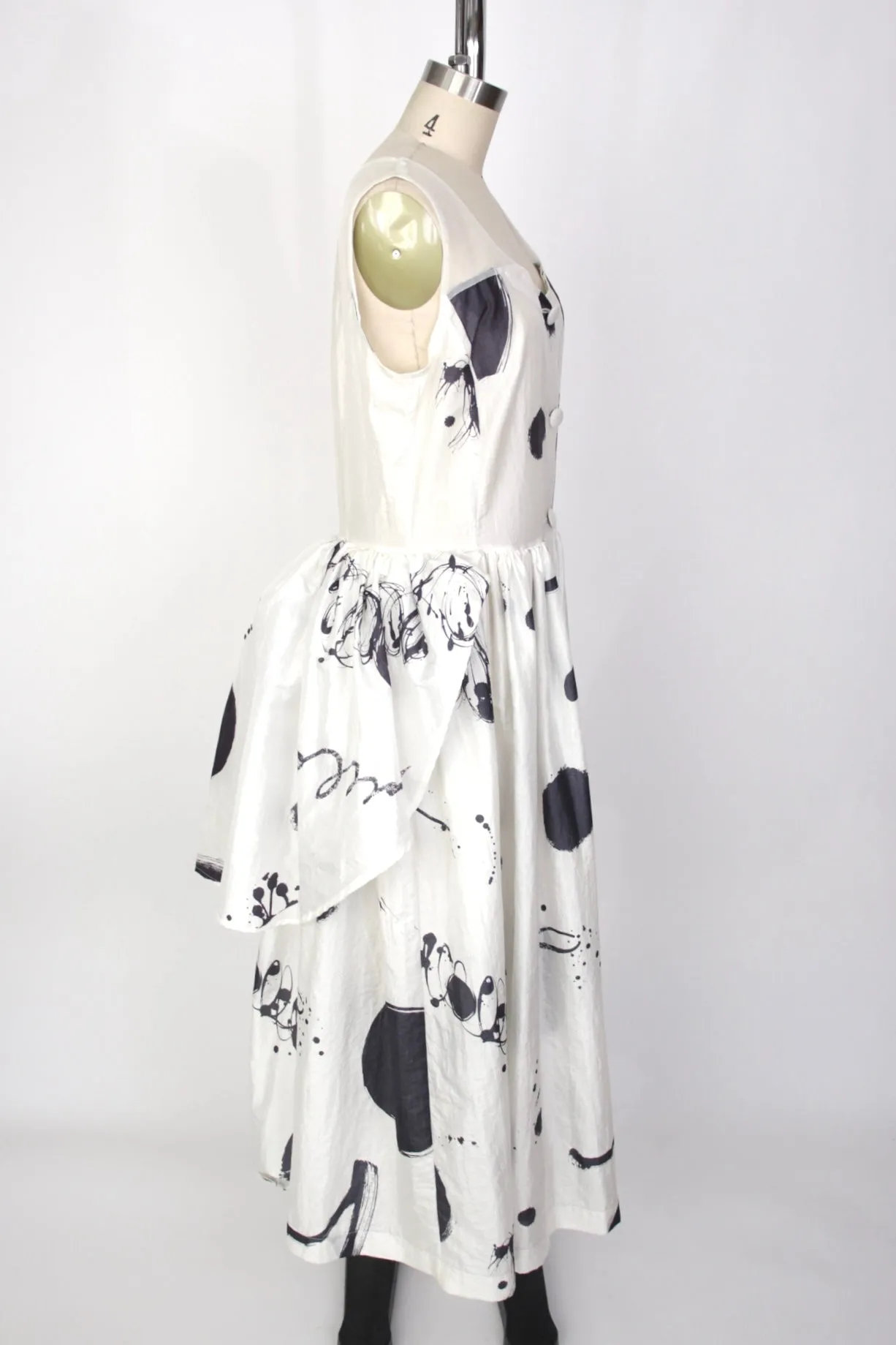 odAOMO Taffeta Bustle Dress