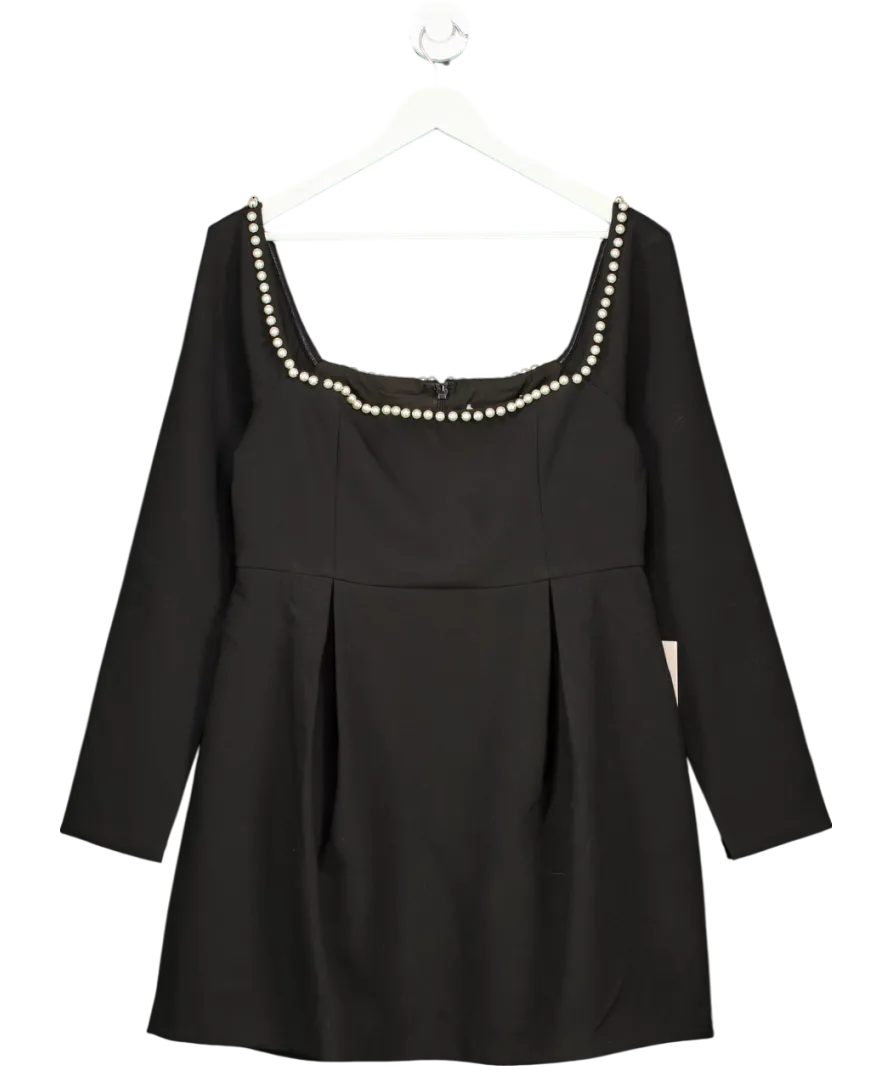 Odd Muse Black The Ultimate Muse Pearl Dress Tall UK XXL