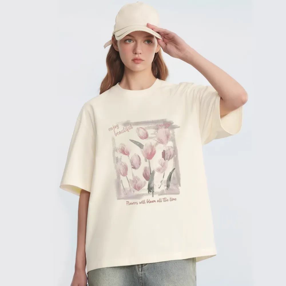 Oil Painting Tulips T-Shirt