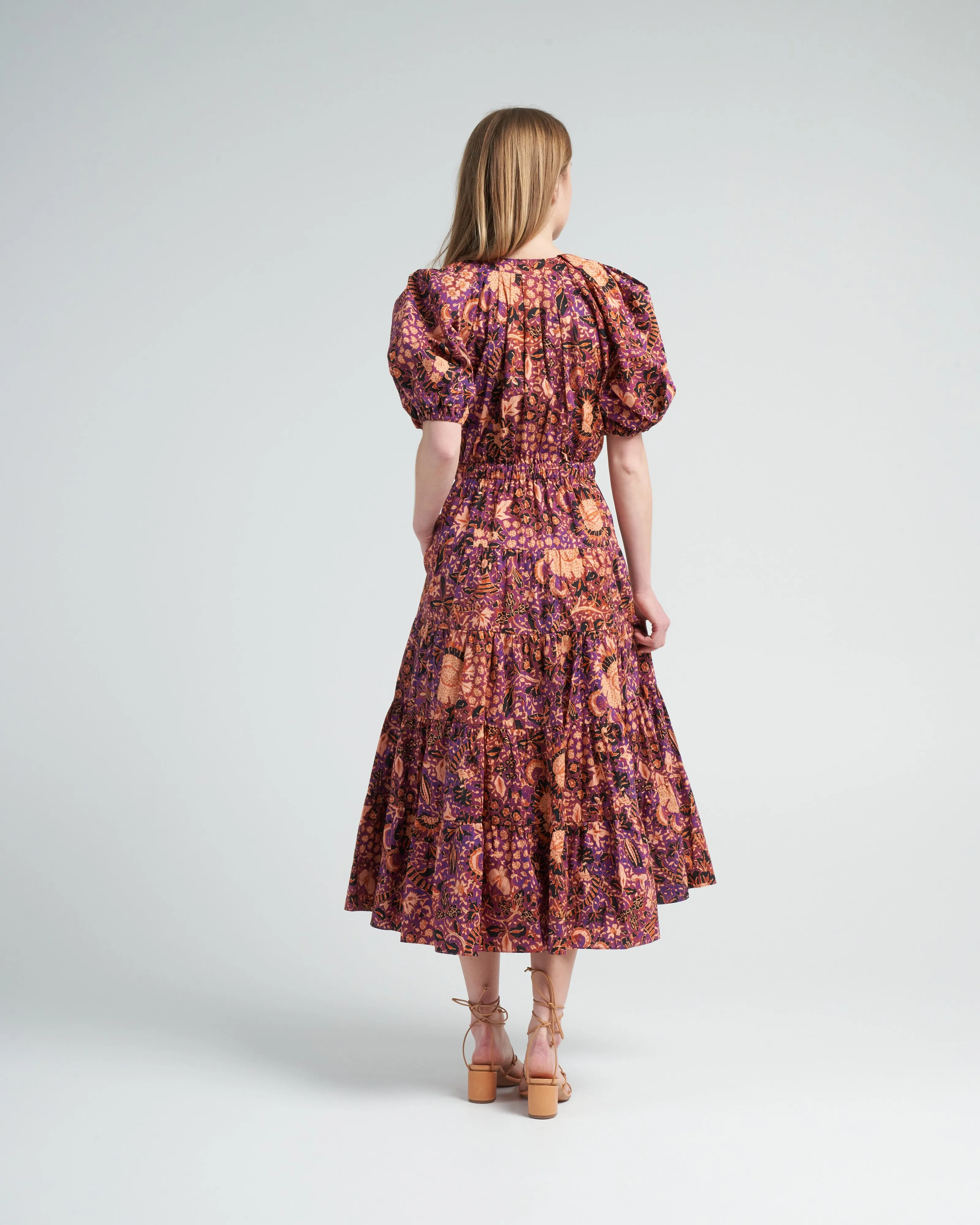olina dress - black currant