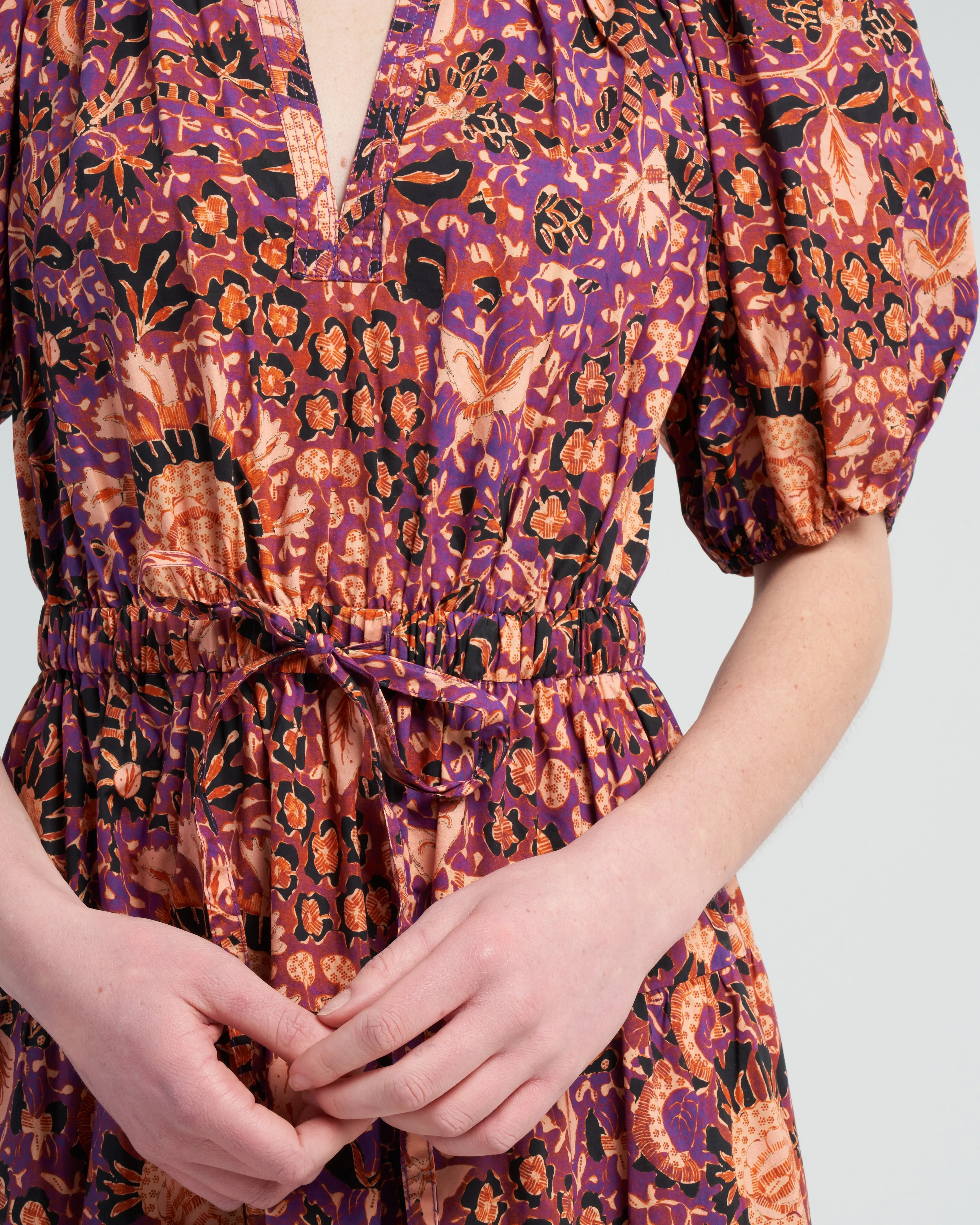 olina dress - black currant
