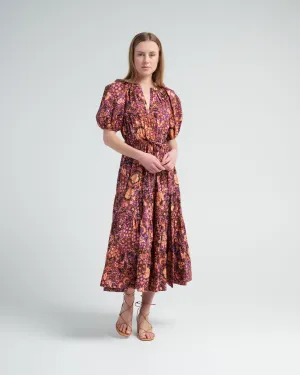 olina dress - black currant