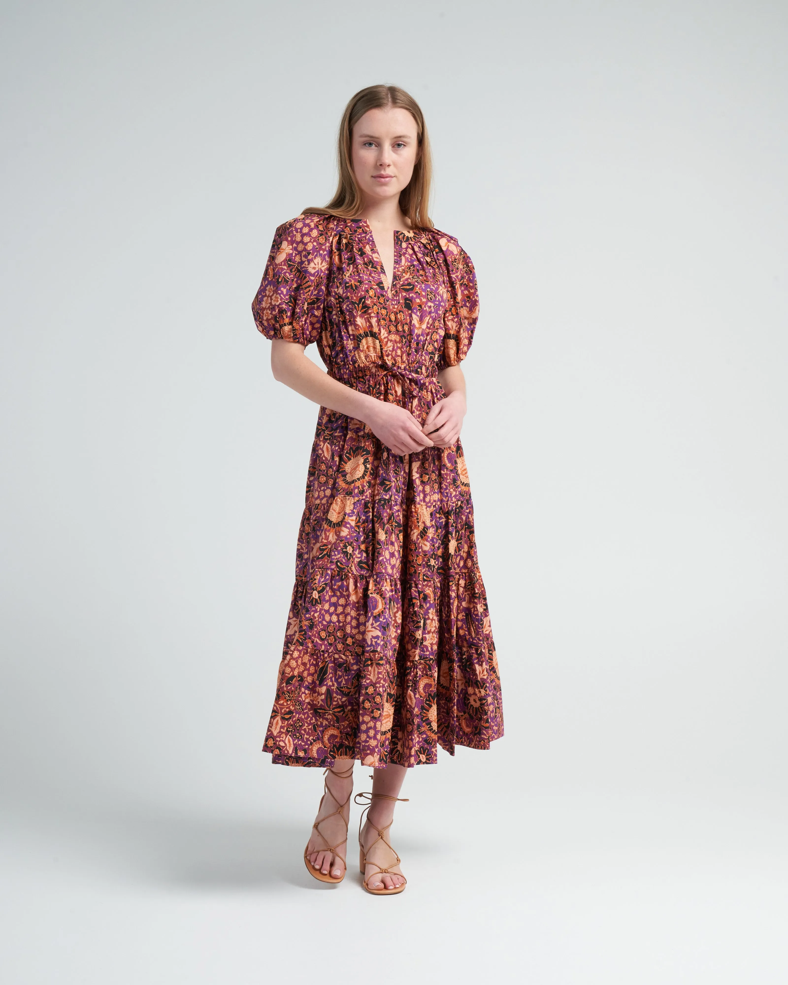 olina dress - black currant