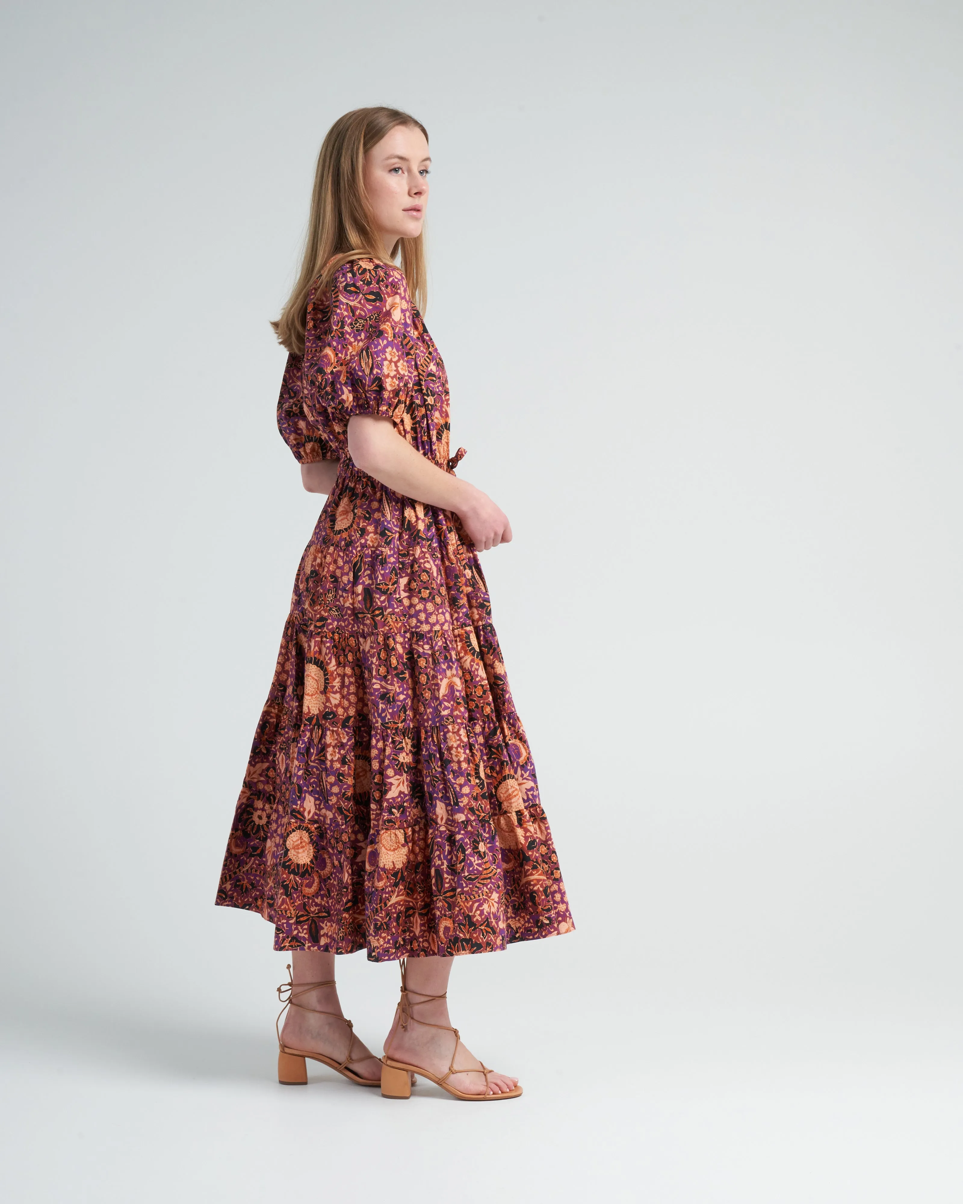olina dress - black currant
