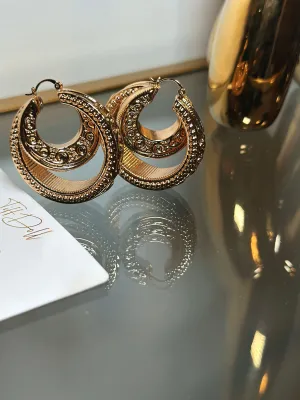Olivia Amalfi Gold Earrings (INCLUDES A LUXURY COMPLIMENTARY GIFT)
