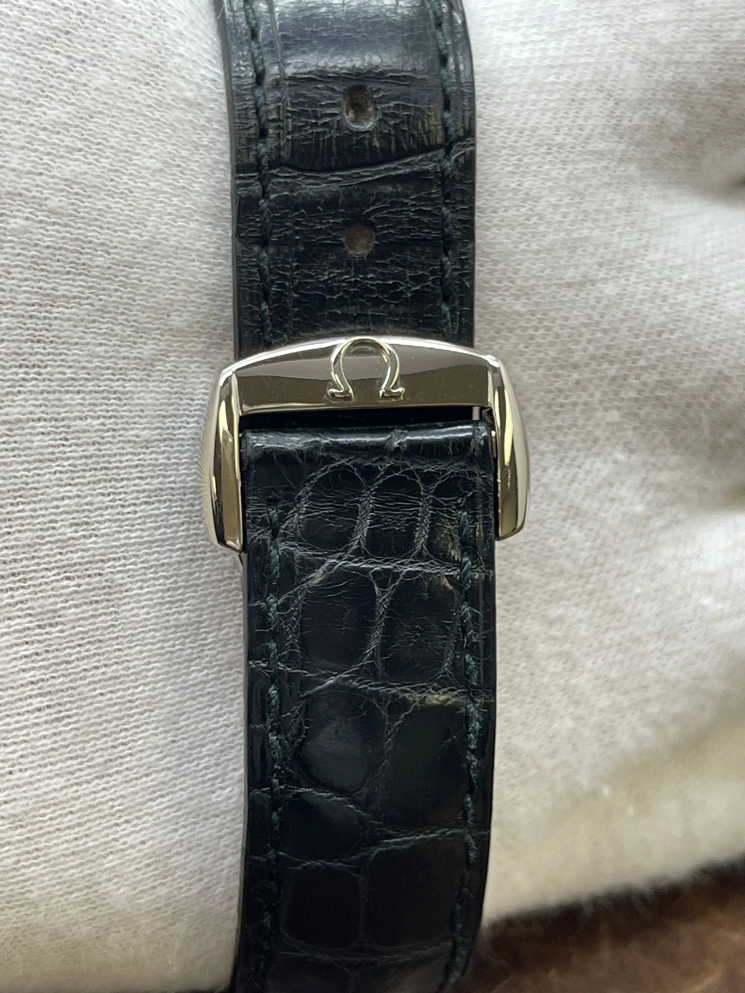 Omega De Ville Co-Axial 18K White Gold L.E 999pcs 5941.31.31 Silver Dial Automatic Men's Watch