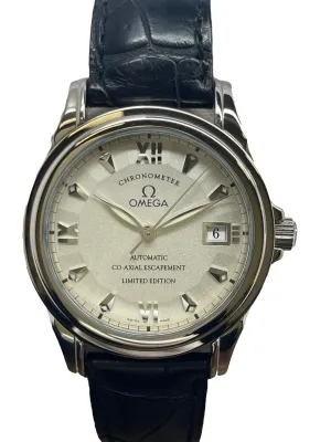 Omega De Ville Co-Axial 18K White Gold L.E 999pcs 5941.31.31 Silver Dial Automatic Men's Watch