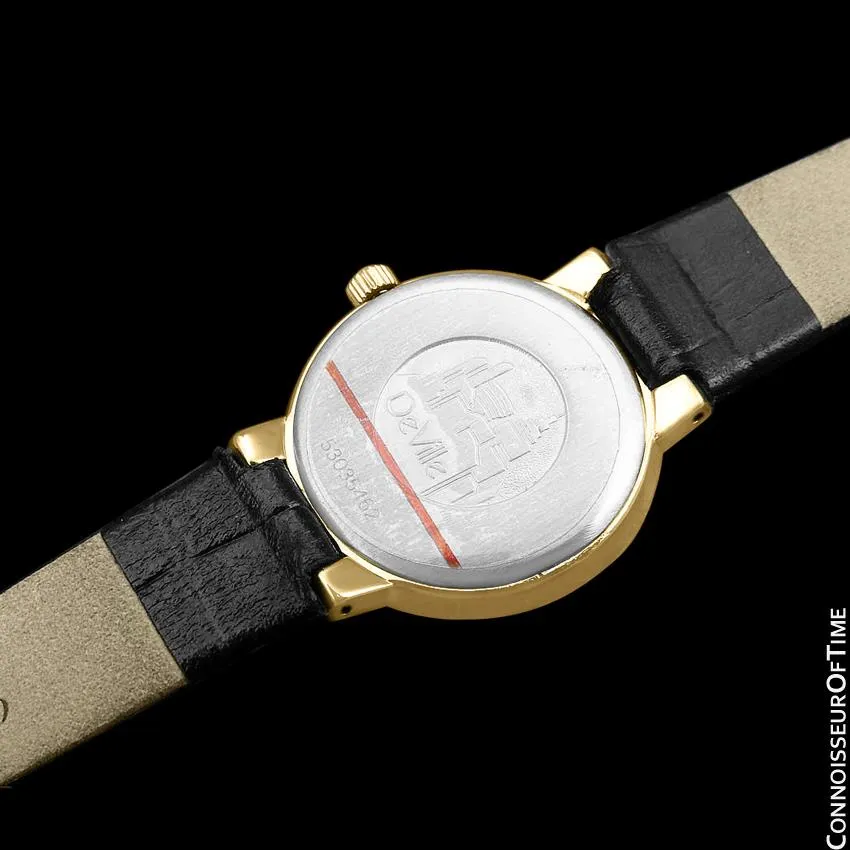 Omega De Ville Ladies Dress Quartz Watch - 18K Gold Plated & Stainless Steel