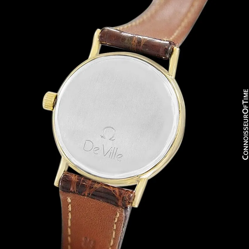 Omega De Ville Ladies Dress Quartz Watch - 18K Gold Plated & Stainless Steel