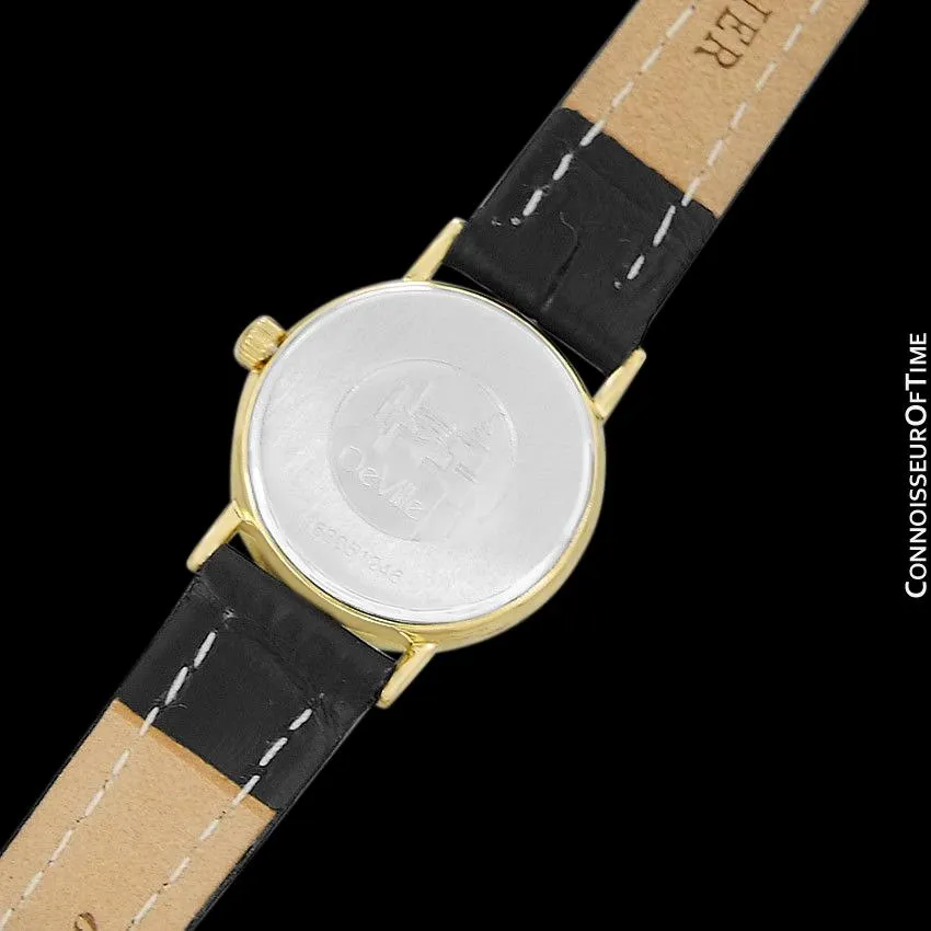 Omega De Ville Ladies Dress Quartz Watch - 18K Gold Plated & Stainless Steel