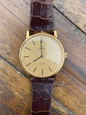 Omega Deville w/ original strap and buckle.