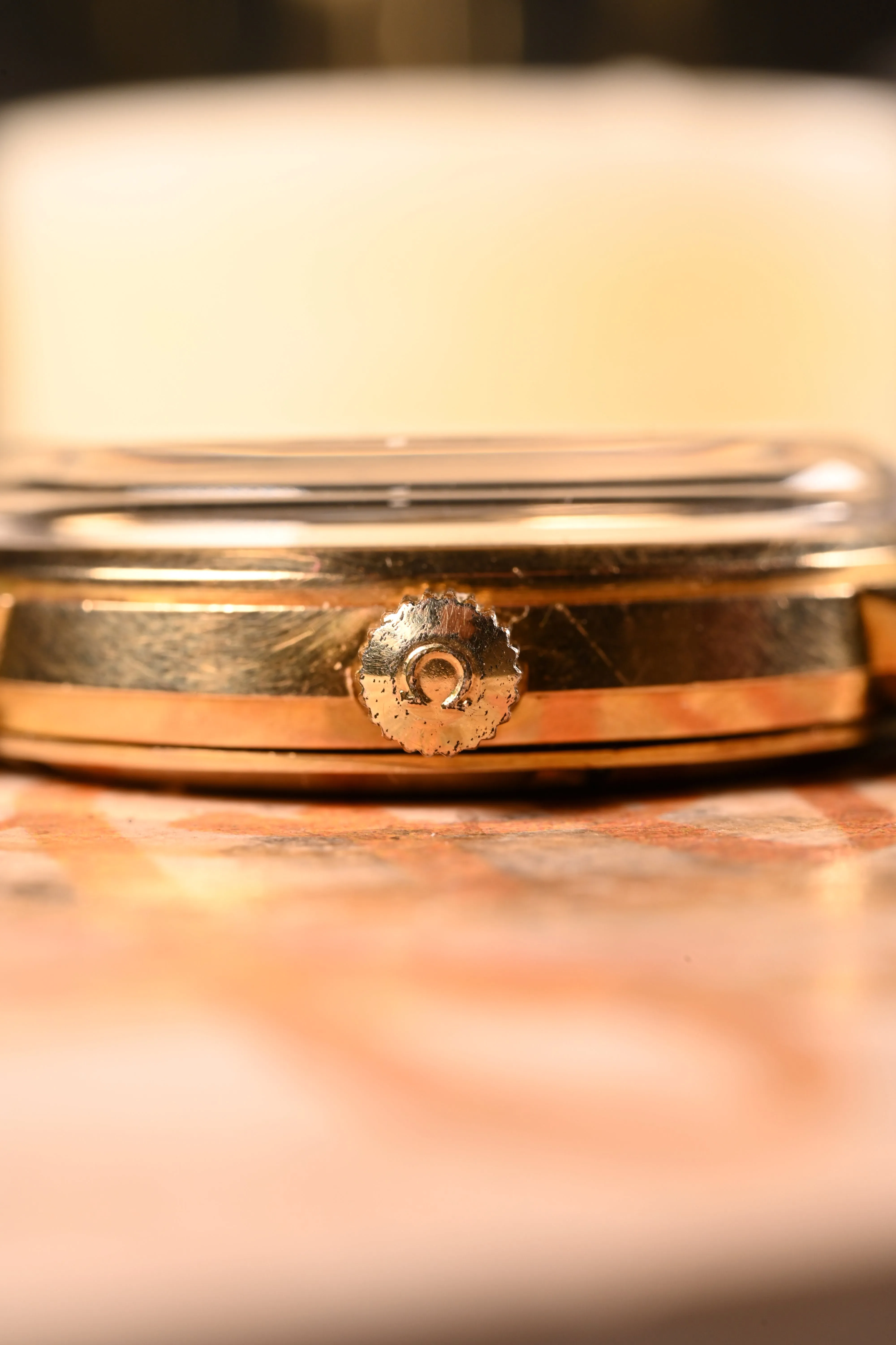Omega Geneve 9kt Linen Dial
