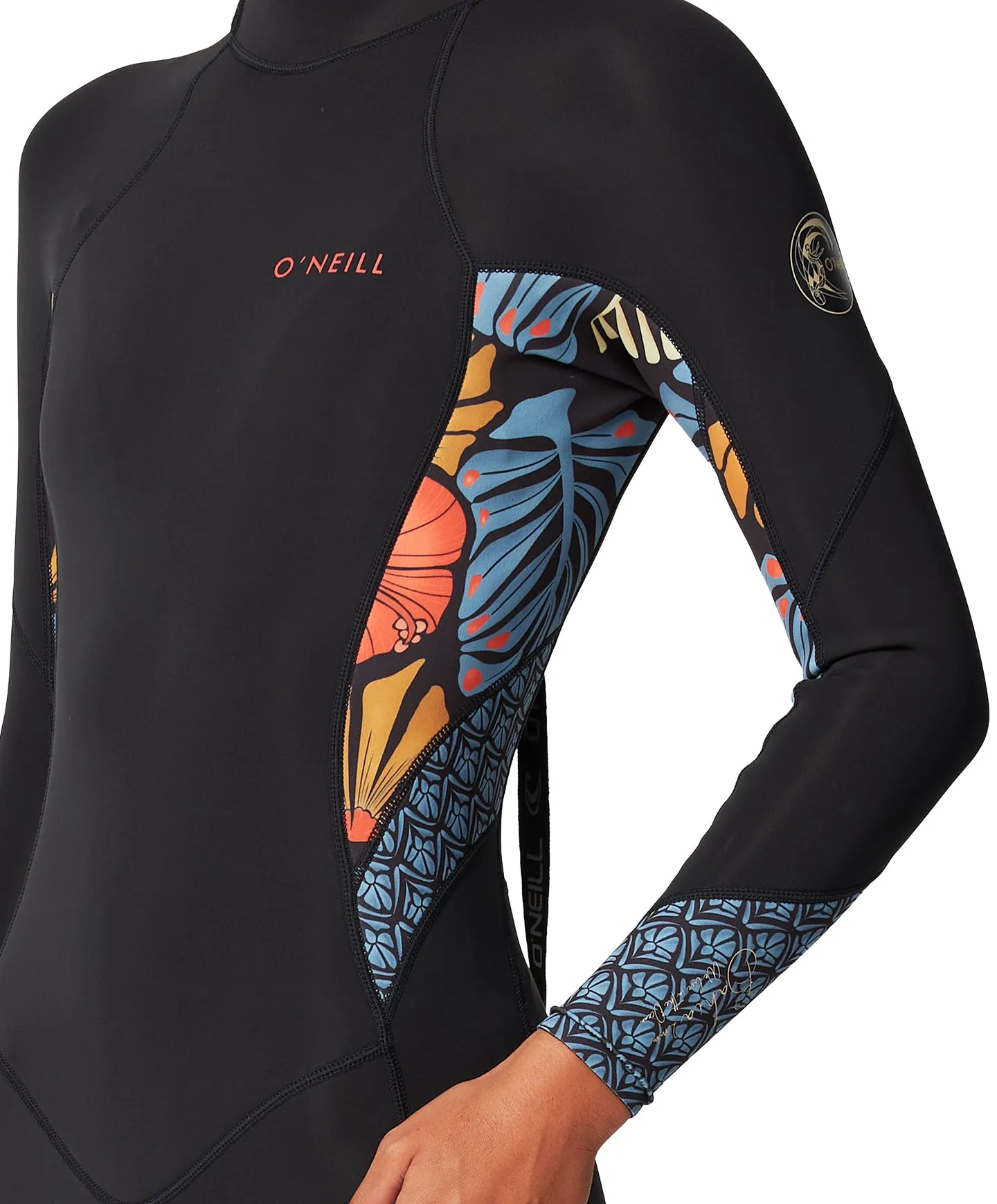 O'NEILL BAHIA BACK ZIP LONG SLEEVE MID SPRING 2MM - VINTAGE ALOHA