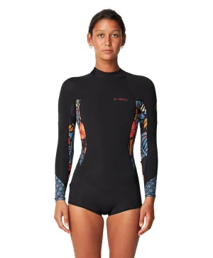 O'NEILL BAHIA BACK ZIP LONG SLEEVE MID SPRING 2MM - VINTAGE ALOHA