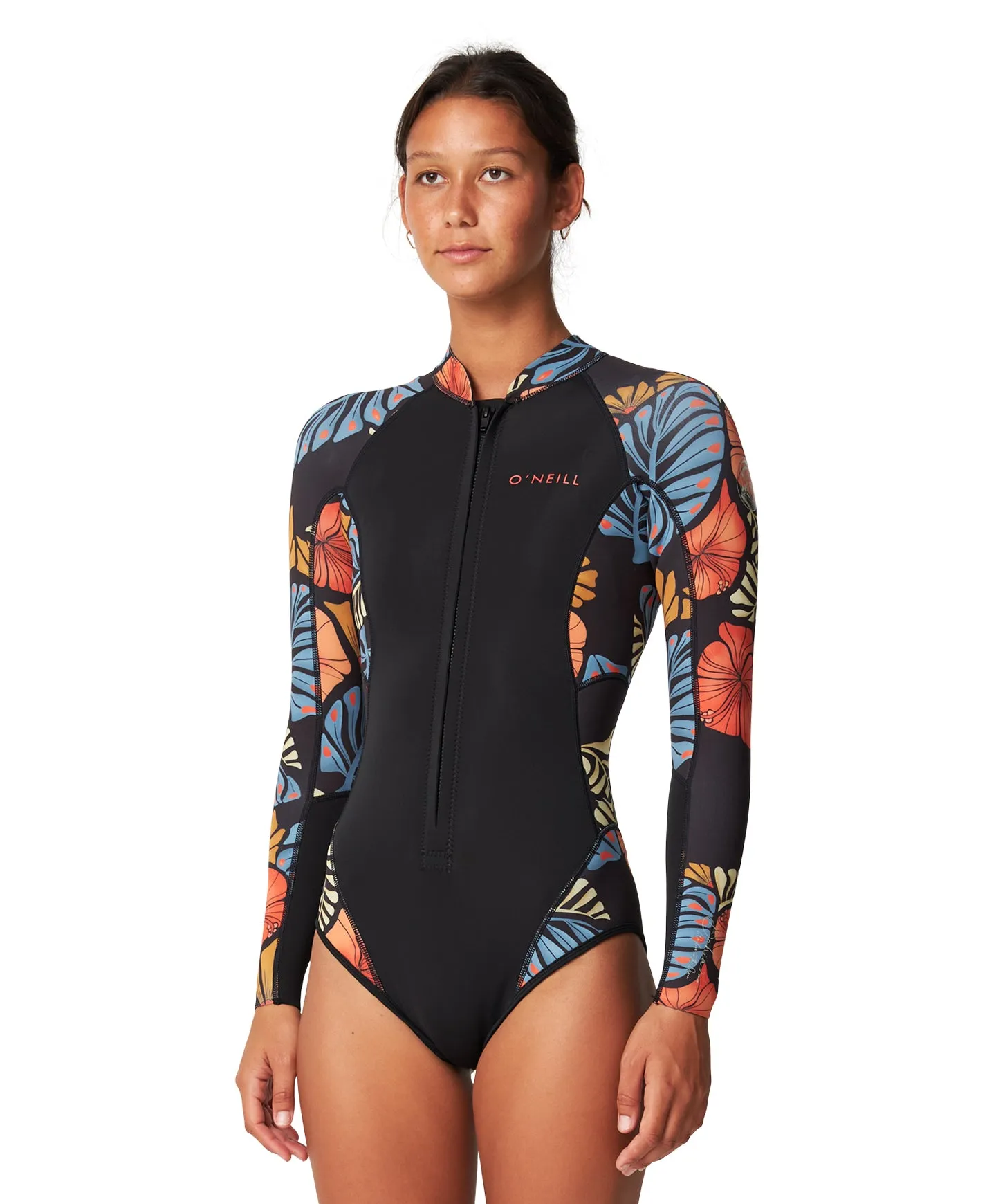 O'NEILL BAHIA FZ LS CHEEKY SPRING 2MM - VINTAGE ALOHA