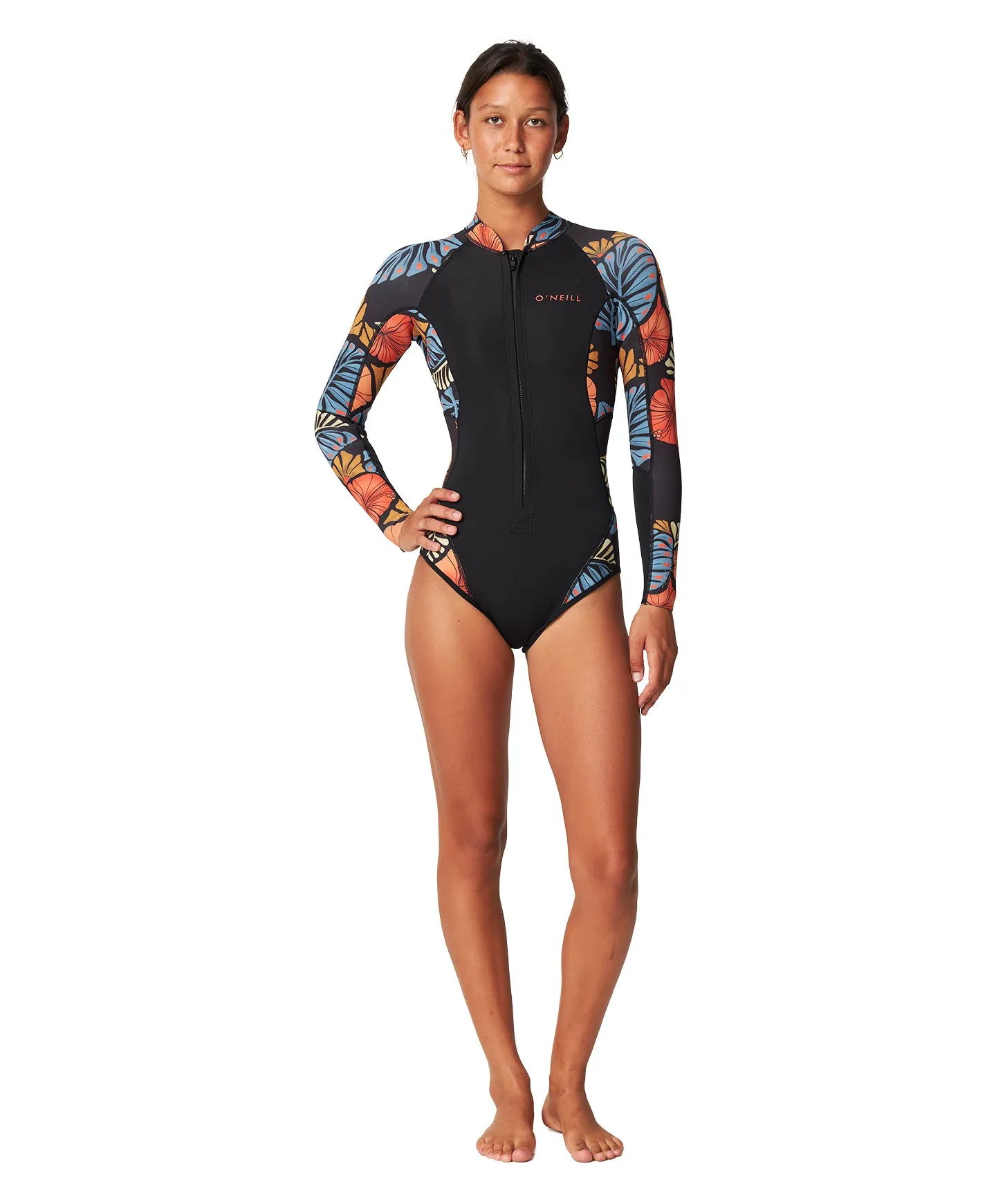 O'NEILL BAHIA FZ LS CHEEKY SPRING 2MM - VINTAGE ALOHA