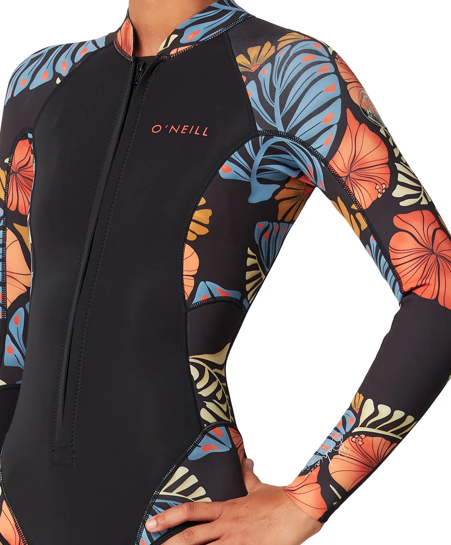 O'NEILL BAHIA FZ LS CHEEKY SPRING 2MM - VINTAGE ALOHA