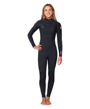 O'Neill Girls Hyper Fire CZ Full 3/2mm - Black/Black/Black