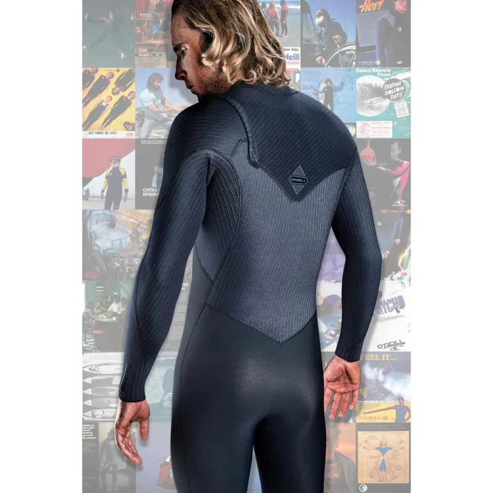 O'NEILL HYPERFREAK 3/2  CHEST ZIP BLACK