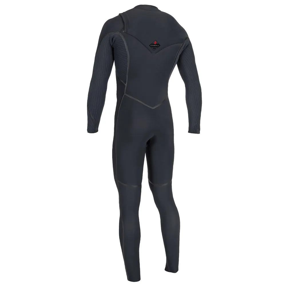 O'Neill Hyperfreak Fire 5/4 mm chest Zip Winter Wetsuit  - Black/Black