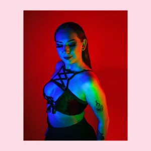 Ophelia lace up harness top