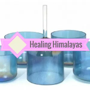 Optically Clear Colored Crystal Singing Bowl - 7"
