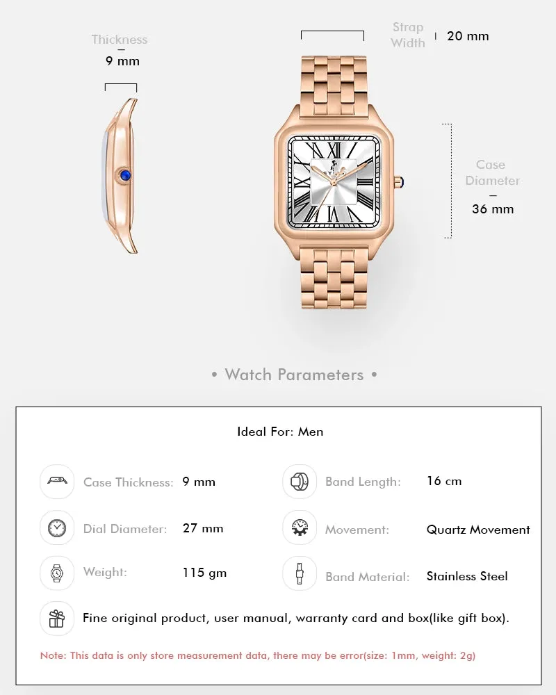 Opus White Rosegold Steel