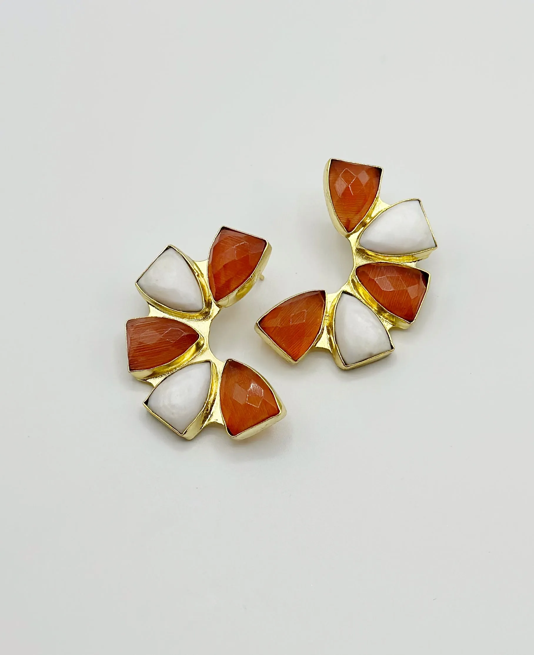 Orange and White