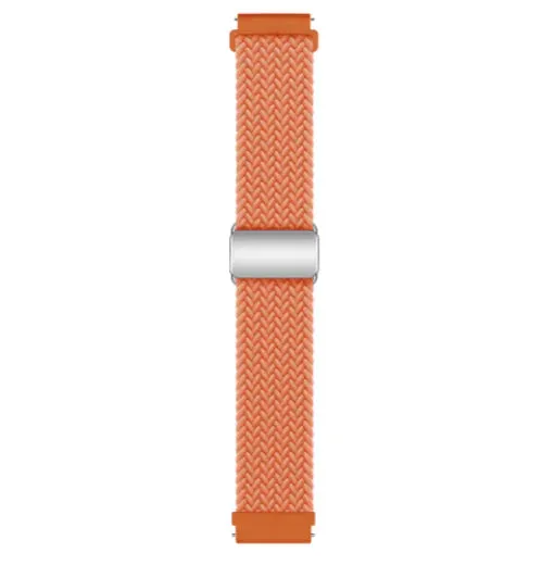 Orange  Braided Nylon Watch Band