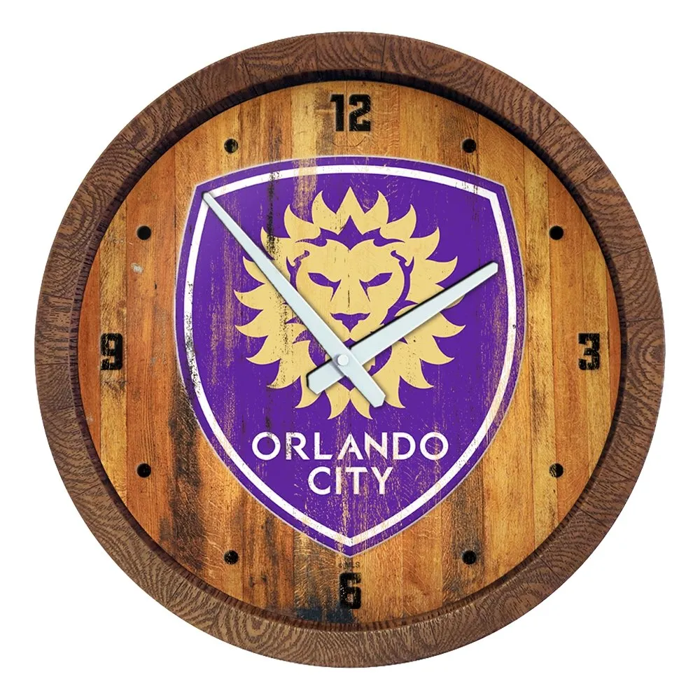 Orlando City: Weathered "Faux" Barrel Top Clock
