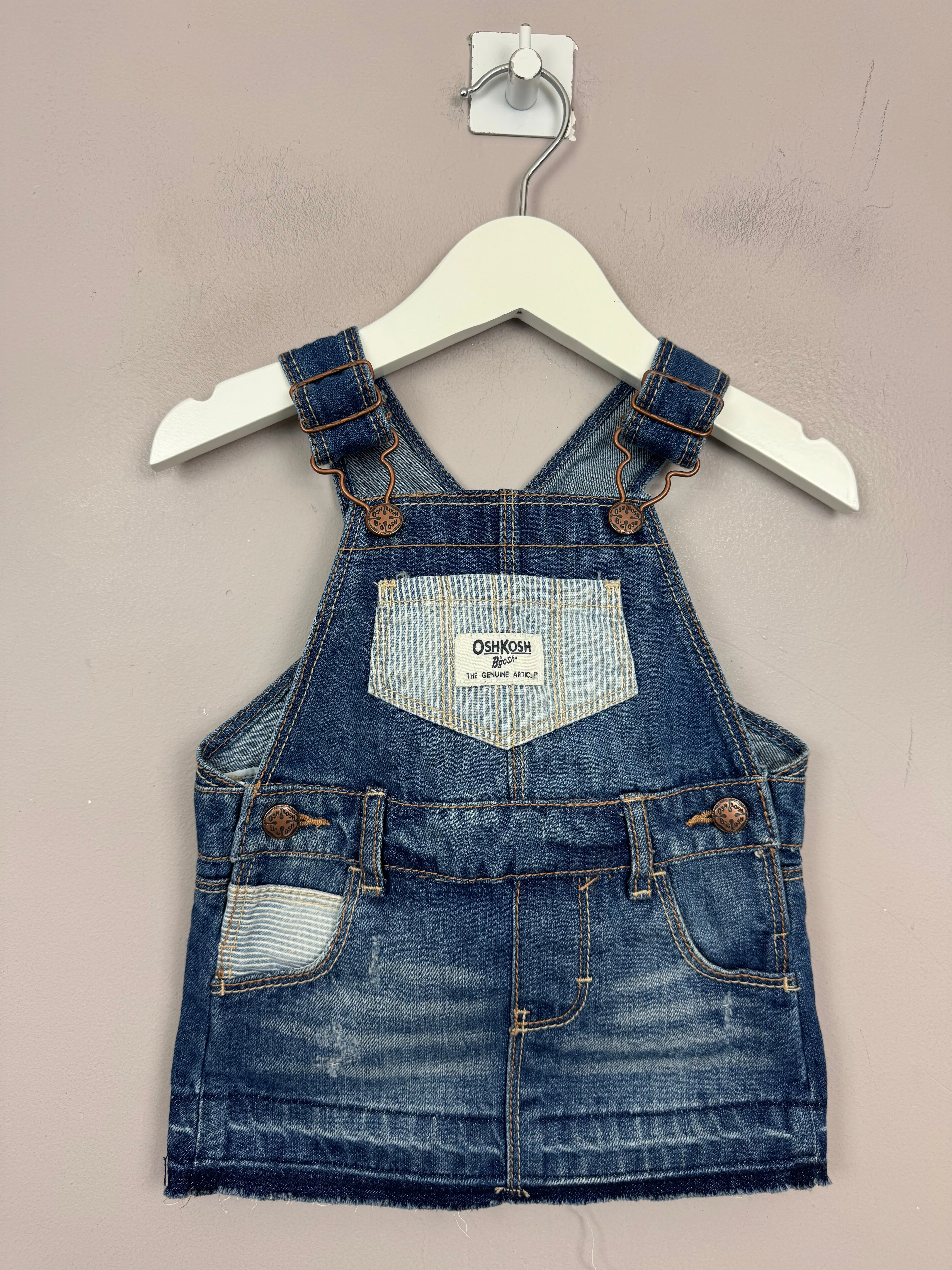 Oshkosh Dungaree Dress 6m