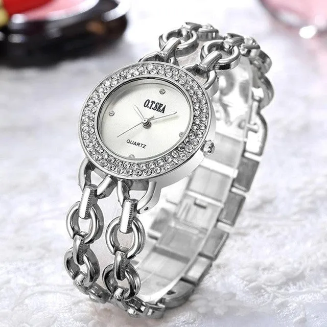 O.T.SEA Womens Stainless Steel Luxury Watch