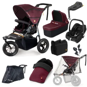 Out n About Nipper Single Maxi-Cosi Ultimate Kit in Brambleberry Red
