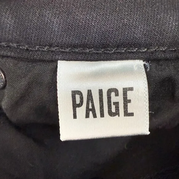 Paige Jeans Women's 24 (0) Black Verdugo Ultra Skinny Preppy Normcore Skater
