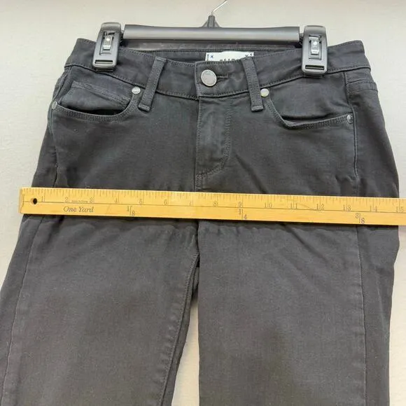 Paige Jeans Women's 24 (0) Black Verdugo Ultra Skinny Preppy Normcore Skater
