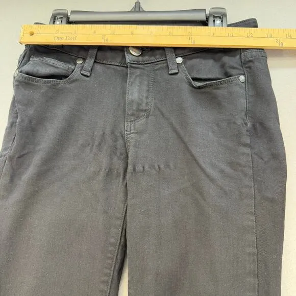 Paige Jeans Women's 24 (0) Black Verdugo Ultra Skinny Preppy Normcore Skater