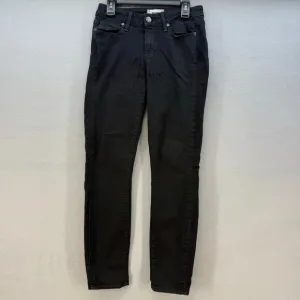 Paige Jeans Women's 24 (0) Black Verdugo Ultra Skinny Preppy Normcore Skater