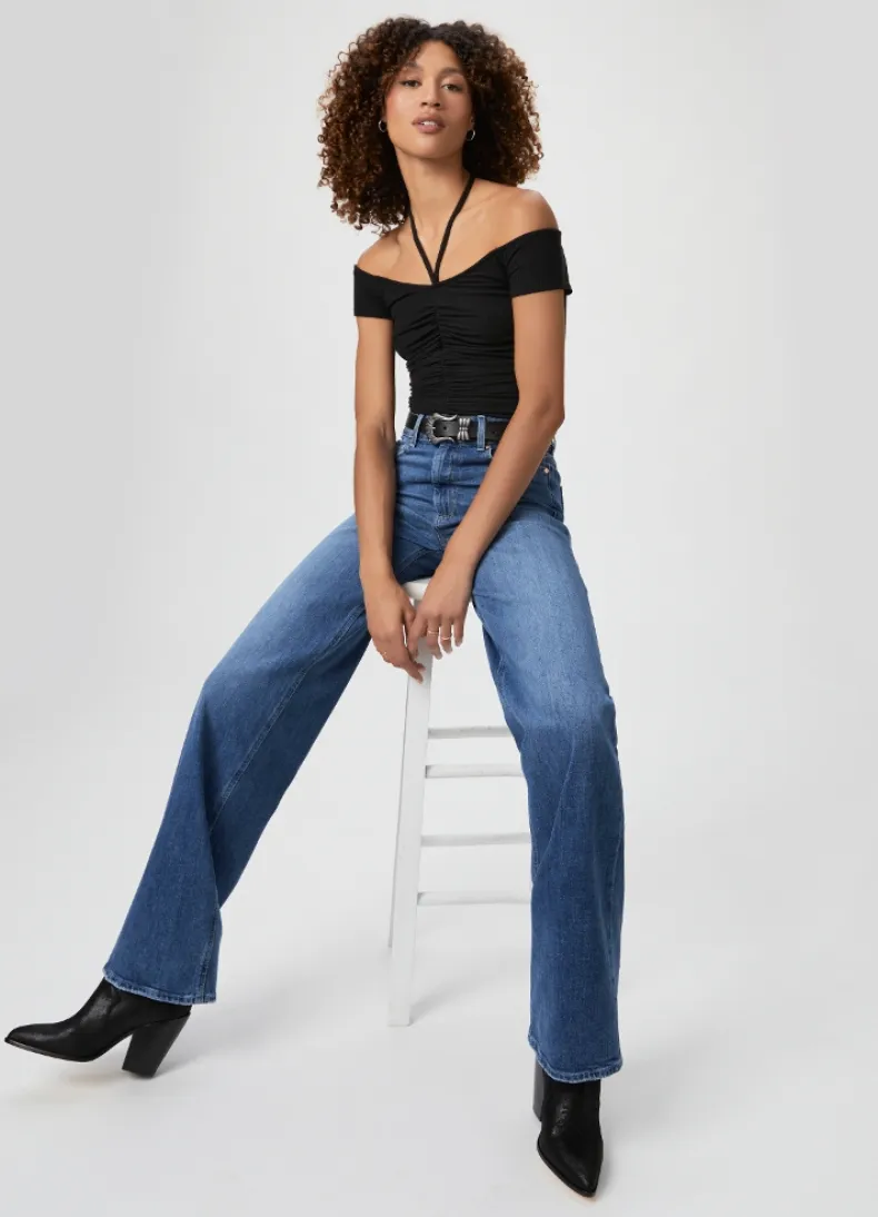 Paige - Sasha High Rise Loose Straight Leg Jean - Stefania