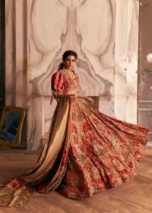 Pakistani Red Lehnga Dress for Bridal Wear #BN1097