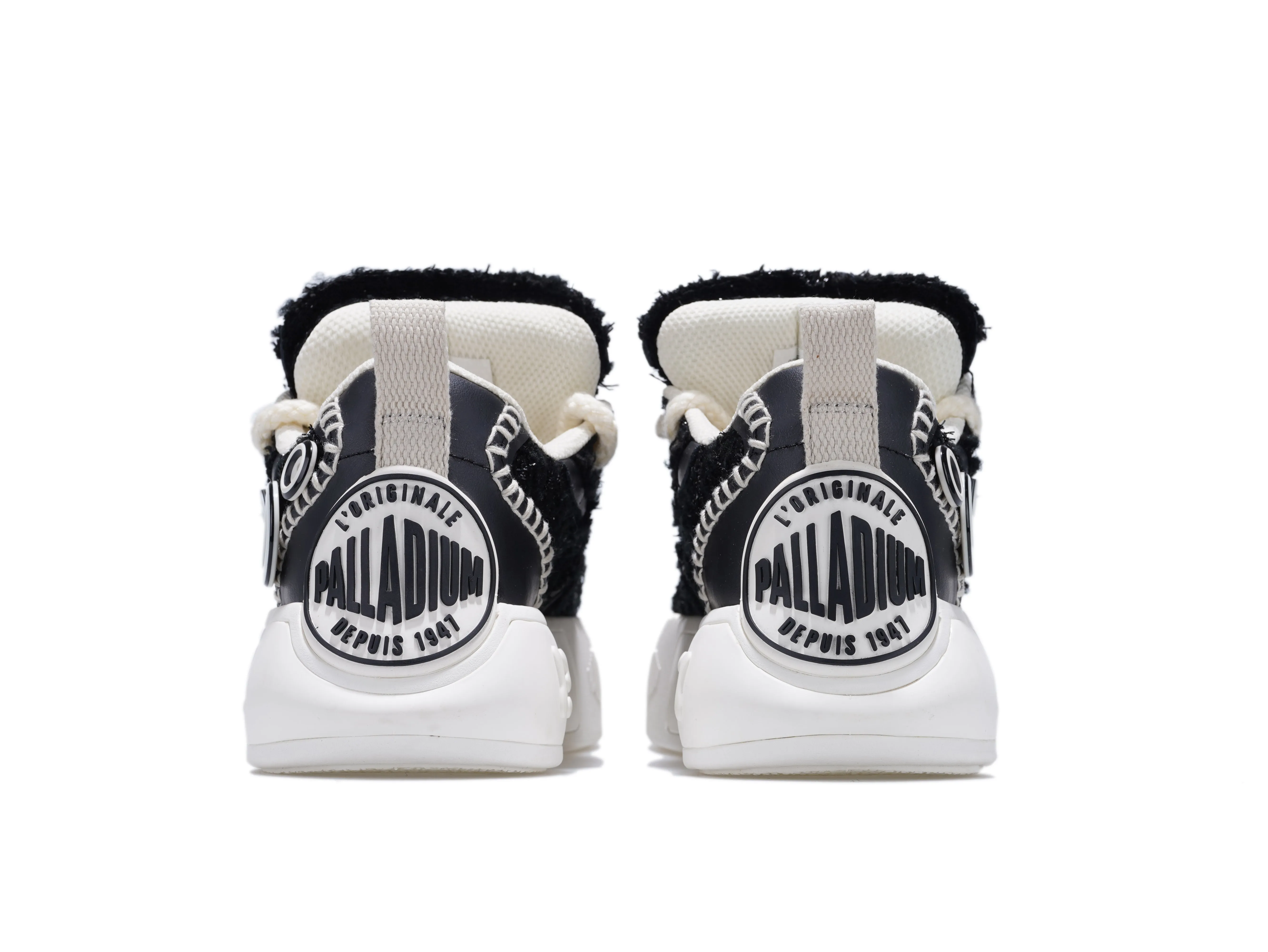 Palladium Button Sneaker tweed black