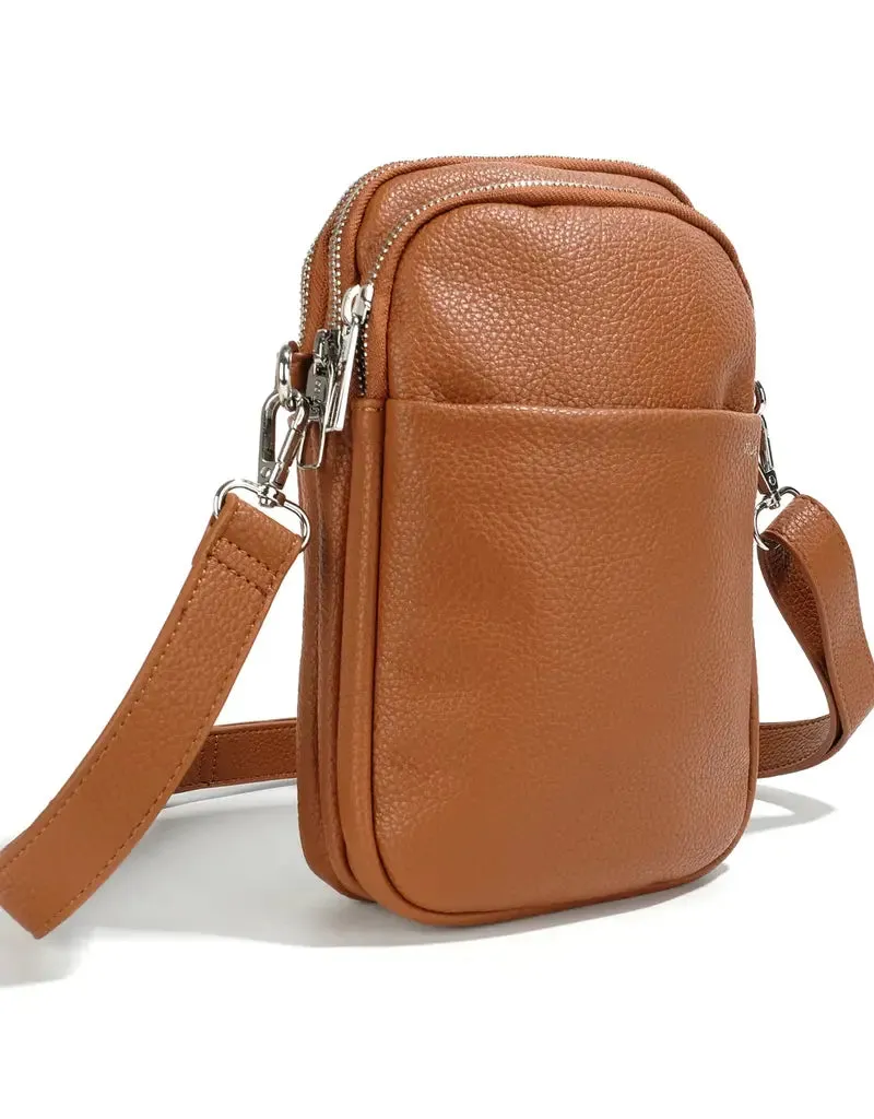 PARK LANE CROSSBODY | DARK COGNAC