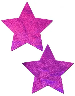 Pastease Hologram Star - Pink O/S
