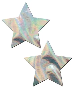 Pastease Hologram Star - Silver O/S